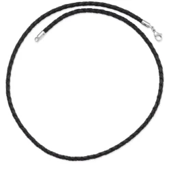 James Avery Artisan Jewelry Leather|Men's Necklaces And Chains-Braided Leather Necklace