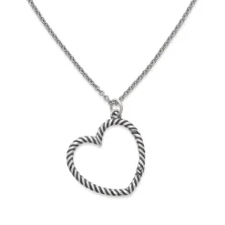 James Avery Artisan Jewelry Charm Holder-Changeable Heart Charm Necklace