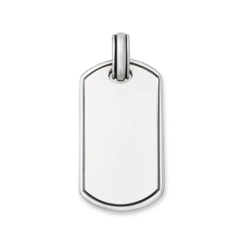 James Avery Artisan Jewelry Men's Pendants And Charms|Silver Pendants-Classic Tag Pendant
