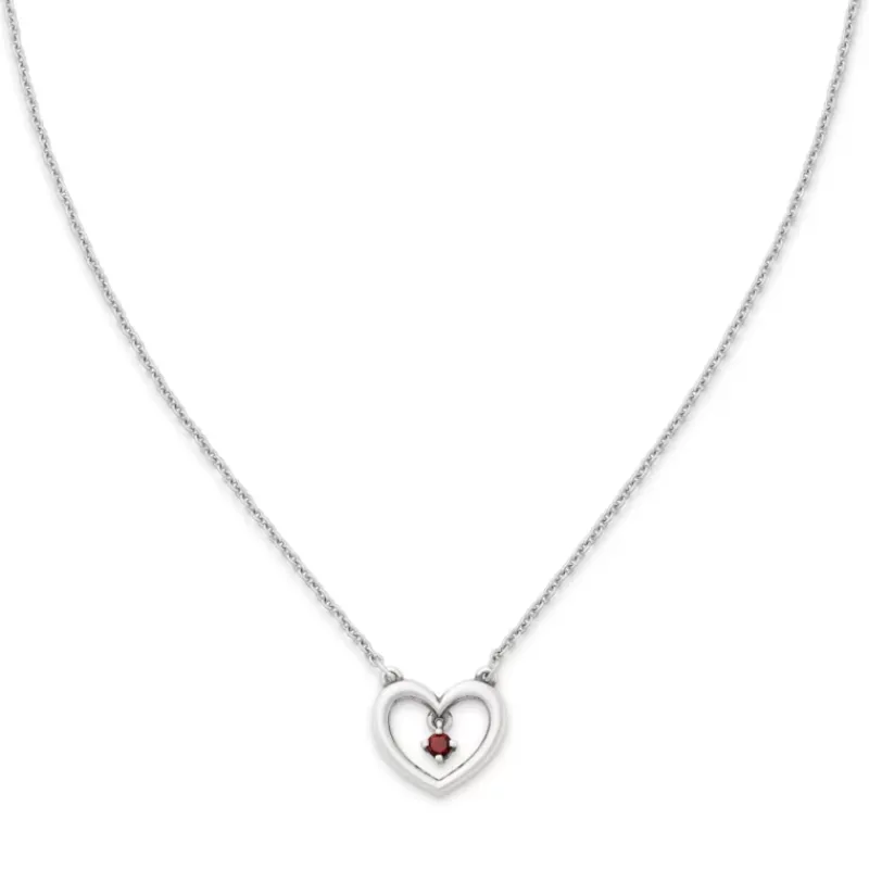 James Avery Artisan Jewelry Gemstone-Dancing Gemstone Heart Necklace