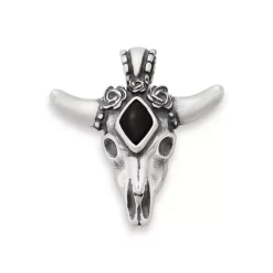 James Avery Artisan Jewelry Silver Pendants-Desert Rose Gemstone Pendant