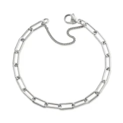 James Avery Artisan Jewelry Charm Bracelets|Men's Bracelets-Elongated Link Charm Bracelet