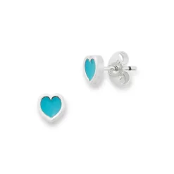 James Avery Artisan Jewelry Stud Earrings-Enamel Connected Hearts Studs