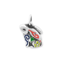 James Avery Artisan Jewelry Animals|Enamel-Enamel Festive Bunny Charm