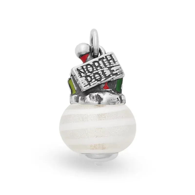 James Avery Artisan Jewelry Art Glass|Enamel-Enamel North Pole Art Glass Charm