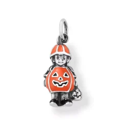 James Avery Artisan Jewelry Enamel-Enamel Pumpkin Costume Charm