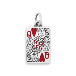 James Avery Artisan Jewelry Sports And Activities|Hearts And Love-Enamel Queen of Hearts Charm
