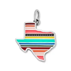 James Avery Artisan Jewelry Country And State|Enamel-Enamel Texas Serape Charm