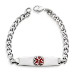 James Avery Artisan Jewelry Link Bracelets|Bracelets For Him-Enameled Medical Alert Bracelet