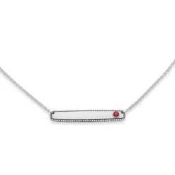 James Avery Artisan Jewelry Gemstone-Engraveable Horizon Gemstone Necklace
