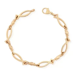 James Avery Artisan Jewelry 14k Gold Bracelets-Fishers of Men Ichthus Bracelet