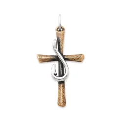 James Avery Artisan Jewelry Pendants|Men's Pendants And Charms-Fishers of Men Sculpted Cross Pendant