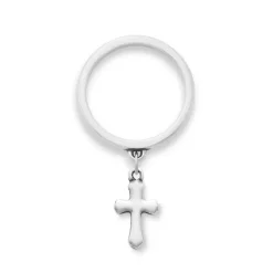 James Avery Artisan Jewelry Dangle Rings|Rings-Flared Cross Charm Dangle Ring