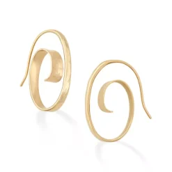 James Avery Artisan Jewelry Hoop Earrings-Floating Spiral Hoops