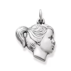 James Avery Artisan Jewelry Family And Friends-Girl's Profile Charm
