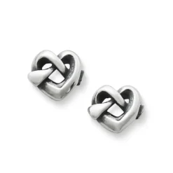 James Avery Artisan Jewelry Stud Earrings-Heart Knot Studs