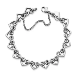 James Avery Artisan Jewelry Charm Bracelets-Heart Link Charm Bracelet