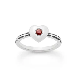 James Avery Artisan Jewelry Gemstone Rings-Keepsake Heart Birthstone Ring