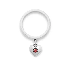 James Avery Artisan Jewelry Dangle Rings-Keepsake Heart Birthstone Charm Dangle Ring