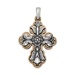 James Avery Artisan Jewelry Pendants|Mixed Metal Pendants-La Vida Nueva Cross Pendant