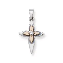 James Avery Artisan Jewelry Pendants|Mixed Metal Pendants-Light of Christ Cross Pendant