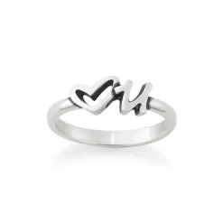 James Avery Artisan Jewelry Stackable Rings-Love U Ring