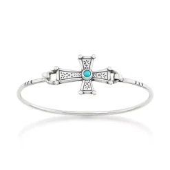 James Avery Artisan Jewelry Hook-ons|Bracelets-Mission Cross Hook-On Bracelet with Turquoise