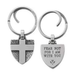 James Avery Artisan Jewelry Accessories|Men's Faith Jewelry-"Fear Not..." Key Chain