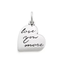 James Avery Artisan Jewelry Hearts And Love-"Love You More" Charm