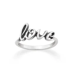 James Avery Artisan Jewelry Stackable Rings-"Love" Script Ring