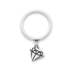 James Avery Artisan Jewelry Dangle Rings-"You're a Gem" Charm Dangle Ring