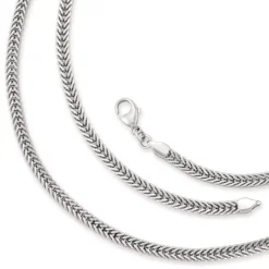 James Avery Artisan Jewelry Men's Necklaces And Chains-Rectangle Foxtail Necklace