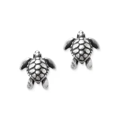 James Avery Artisan Jewelry Stud Earrings-Sea Turtle Studs
