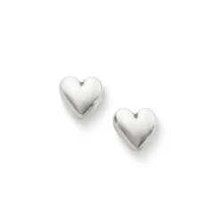 James Avery Artisan Jewelry Stud Earrings-Solid Heart Studs