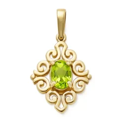 James Avery Artisan Jewelry Gold Pendants-Spanish Lace Birthstone Pendant