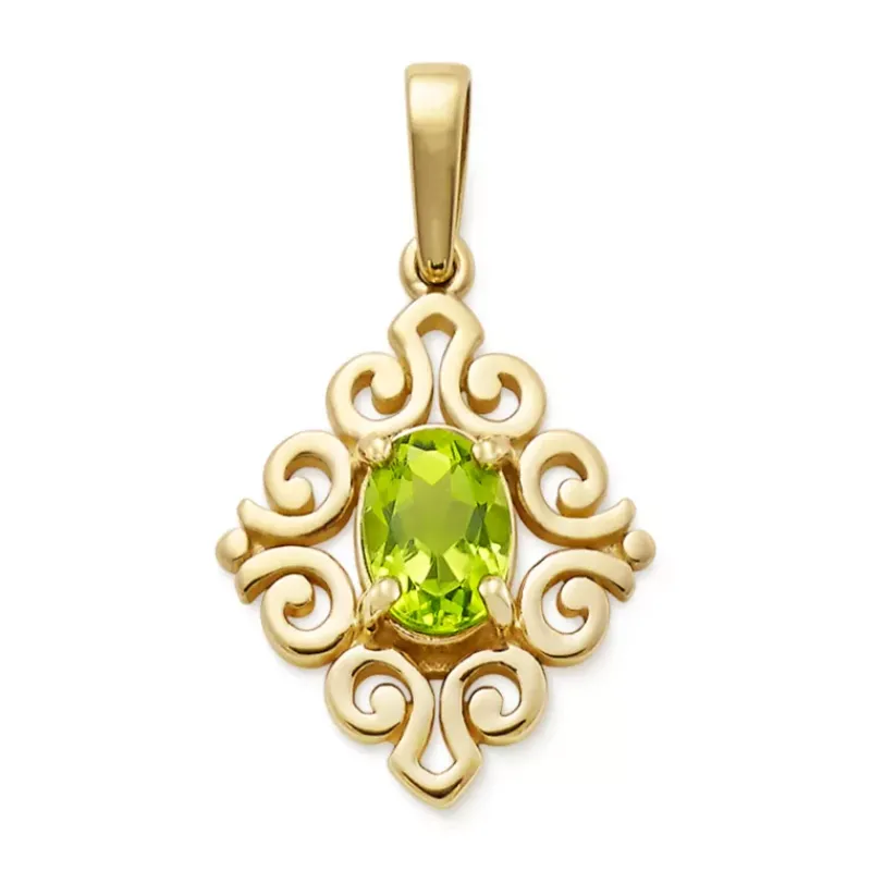 James Avery Artisan Jewelry Gold Pendants-Spanish Lace Birthstone Pendant