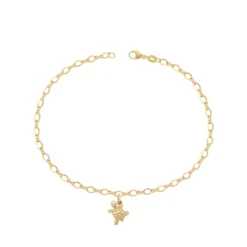 James Avery Artisan Jewelry 14k Gold Bracelets-Turtle Anklet