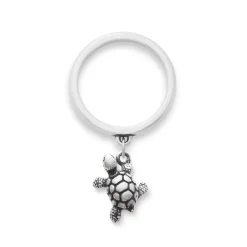 James Avery Artisan Jewelry Dangle Rings-Turtle Charm Dangle Ring