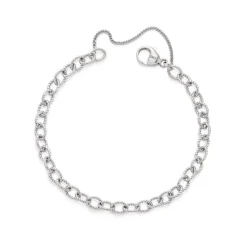 James Avery Artisan Jewelry Charm Bracelets-Twisted Wire Cable Charm Bracelet