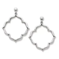 James Avery Artisan Jewelry Hoop Earrings-Venetian Frame Hoop Drop Earrings